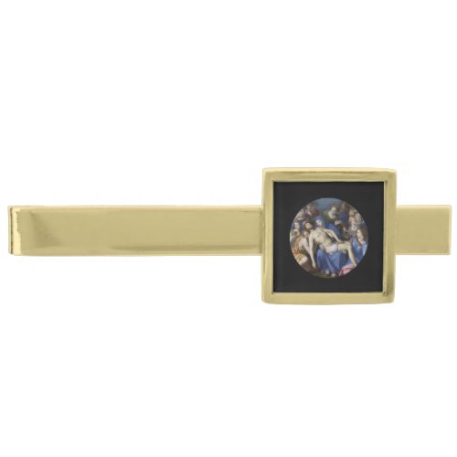 Deposition of Christ to Tomb Gold Finish Tie Clip