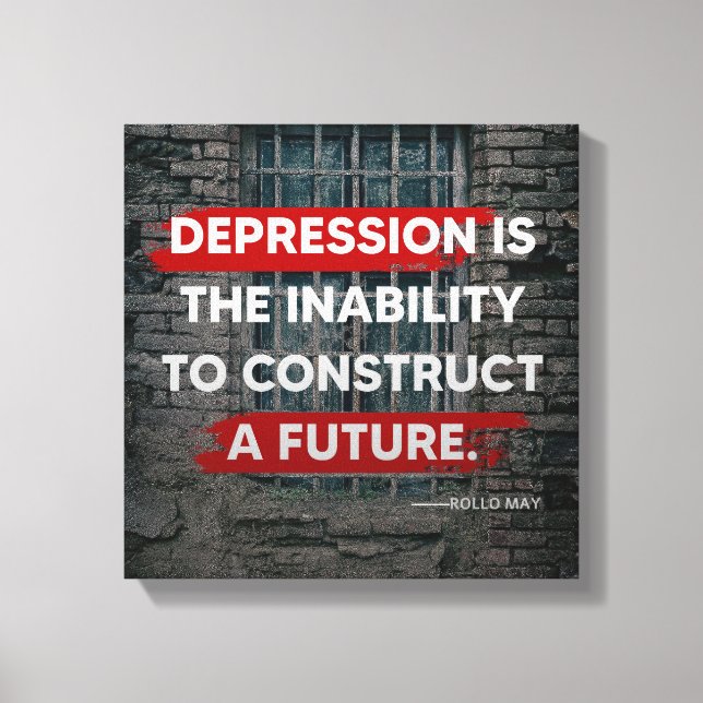 Deprassion Canvas Print (Front)