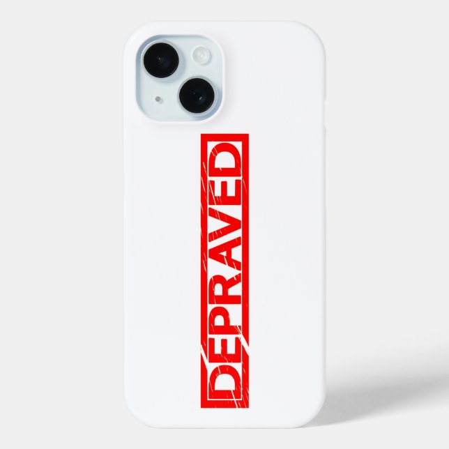 Depraved Stamp Case-Mate iPhone Case (Back)