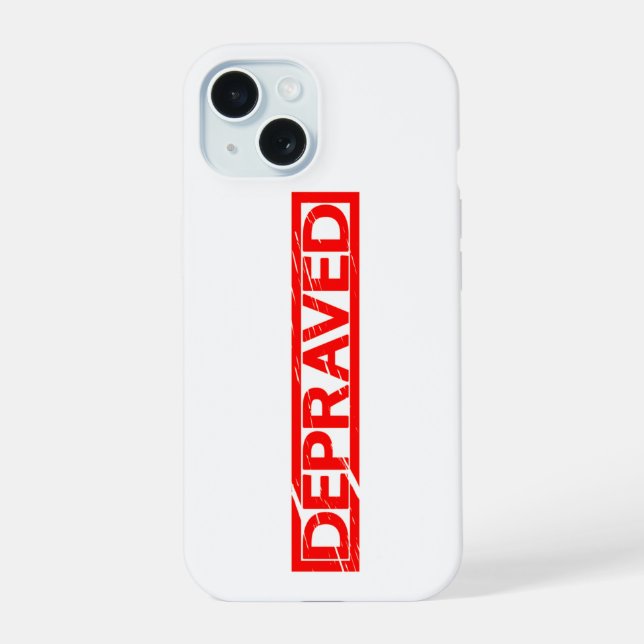 Depraved Stamp Iphone Case (Back)