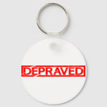 Depraved Stamp Keychain