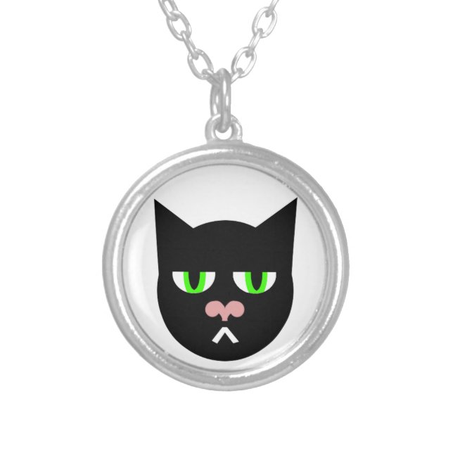 Depressed Kitty Necklace (Front)