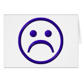 Depressed , Sad & Blue Face (Front Horizontal)