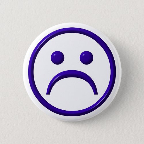 Depressed  Sad  Blue Face Button