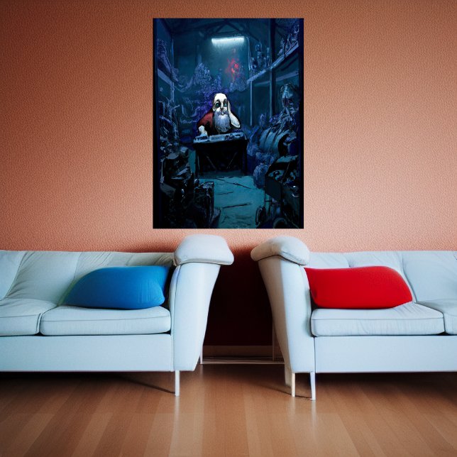 Depressed Santa Claus | AI Art Poster (Creator Uploaded)