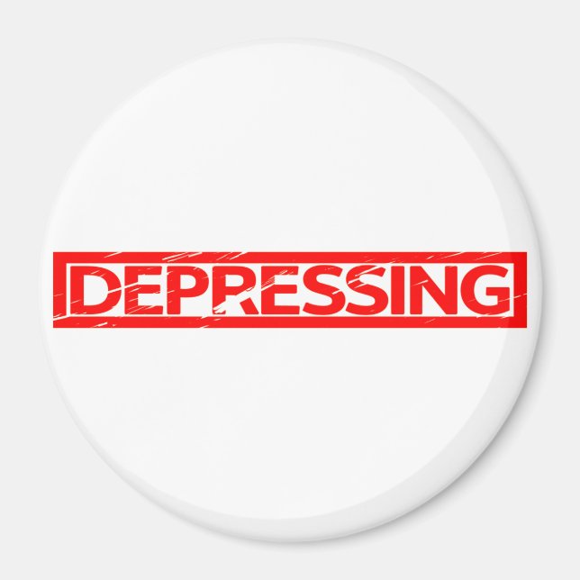 Depressing Stamp Magnet (Front)