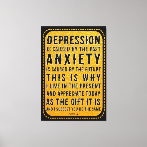 Depression and Anxiety Canvas Print