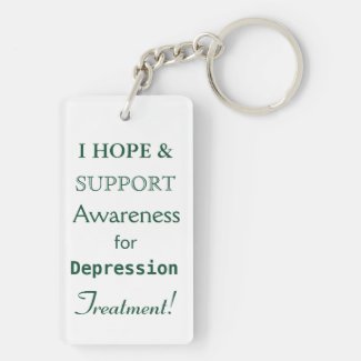 Depression Awareness Ribbon Angel Custom Key chain