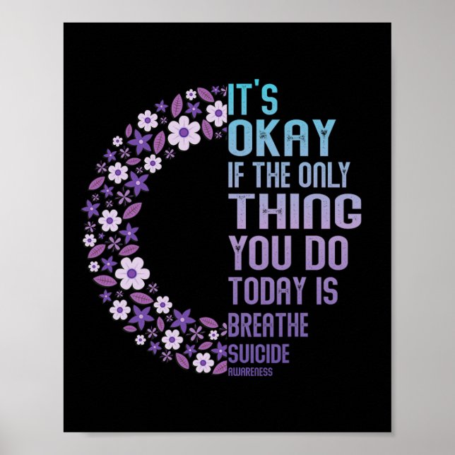 Depression Awareness Suicide Prevention 14  Poster (Front)