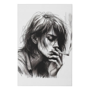 Depression Faux Canvas Print