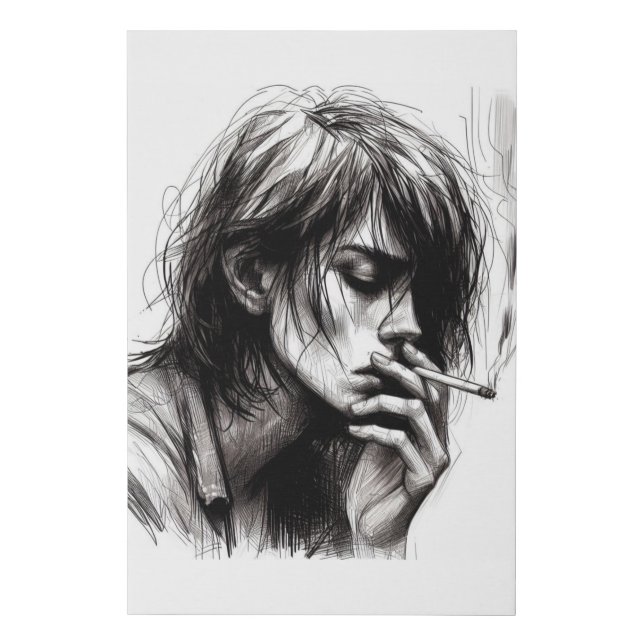 Depression Faux Canvas Print (Front)