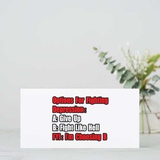 Depression Fighting Options (Standing Front)