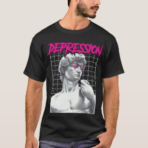 Depression Greek Statue Grunge Aesthetic Emo Vapor T-Shirt