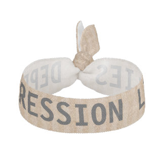 Depression lies ribbon hair tie