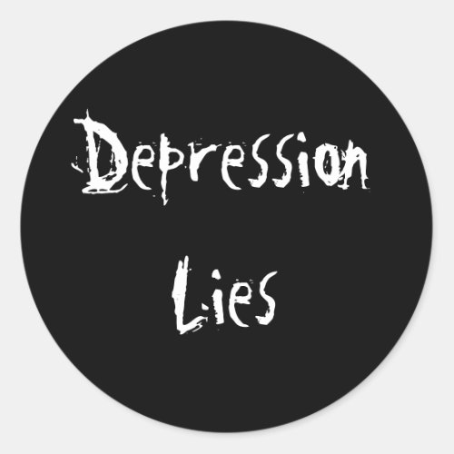Depression Lies Sticker