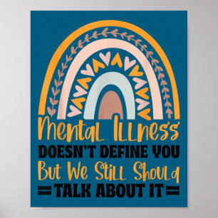 Depression Mental Illness Mental Health Awareness Poster