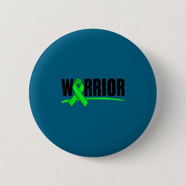 Depression Warrior Ribbon Mental Health Awareness  Button (Front)