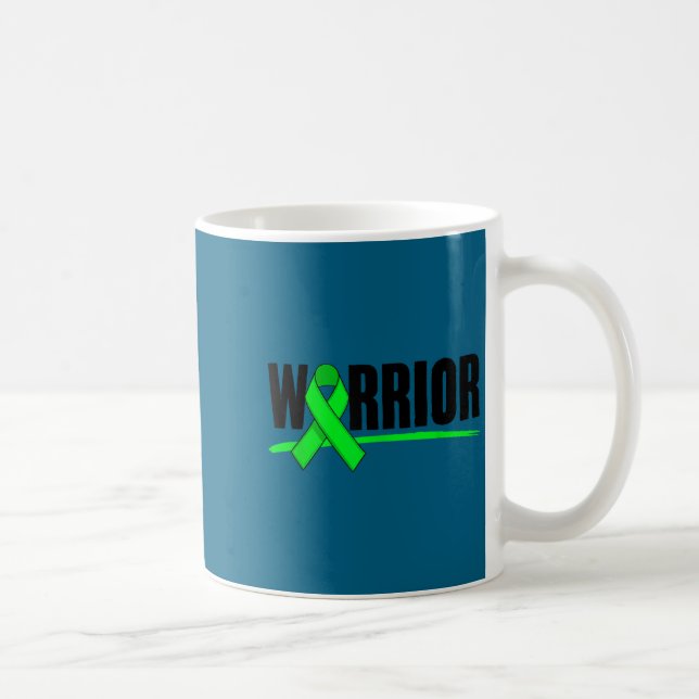 Depression Warrior Ribbon Mental Health Awareness  Coffee Mug (Right)