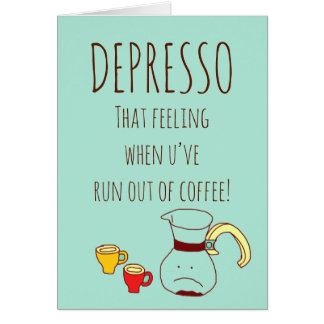 DEPRESSO Coffee Cards