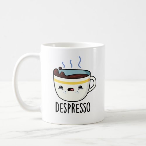 Depresso Cute Sad Espresso Coffee Pun Coffee Mug