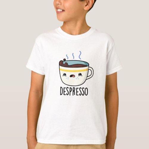 Depresso Cute Sad Espresso Coffee Pun T_Shirt