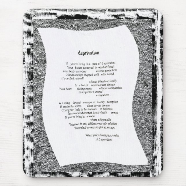 Deprivation Mouse Pad (Front)