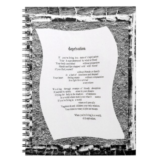 Deprivation Notebook (Front)