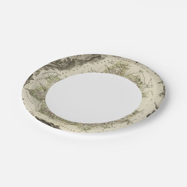 Dept Any Dordeogne Paper Plates (Angled)