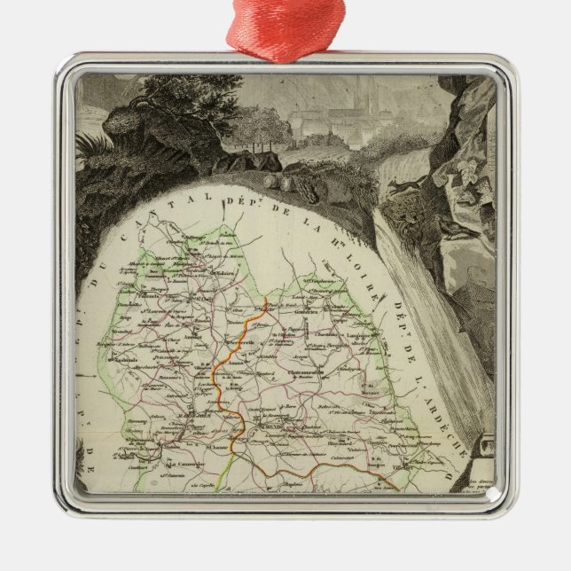 Dept Any Lozere Metal Ornament (Front)