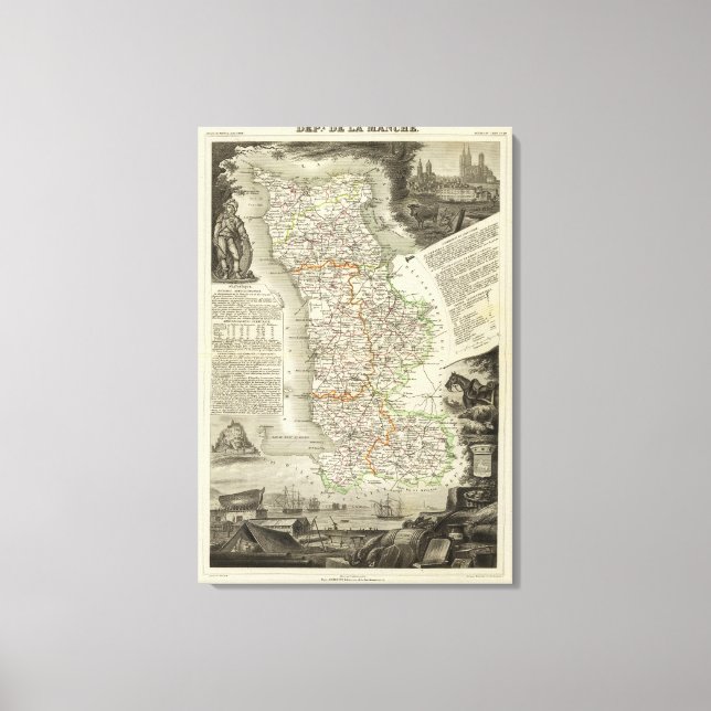 Dept Any Sleeve Canvas Print (Front)