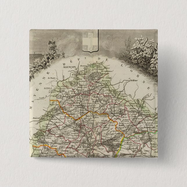 Dept. De La Sarthe Button (Front)