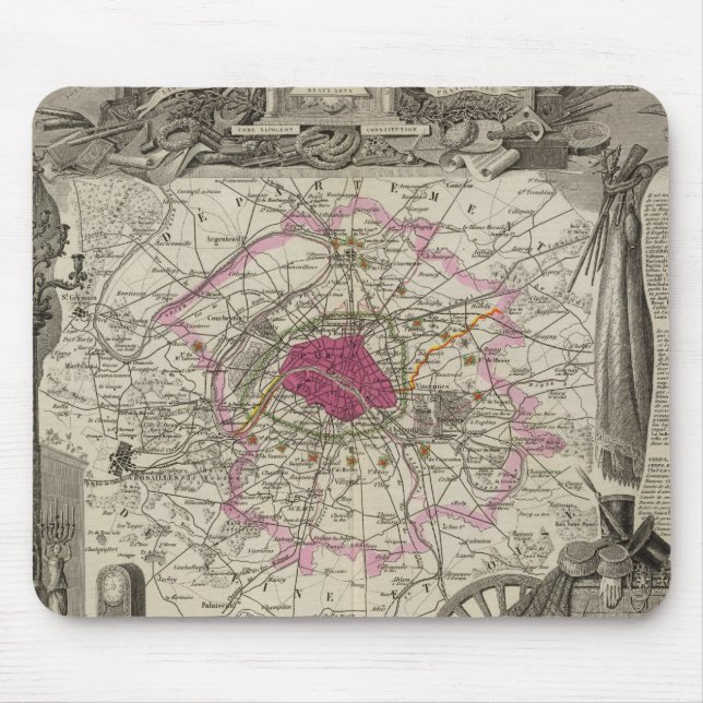 Dept. De La Seine Mouse Pad (Front)