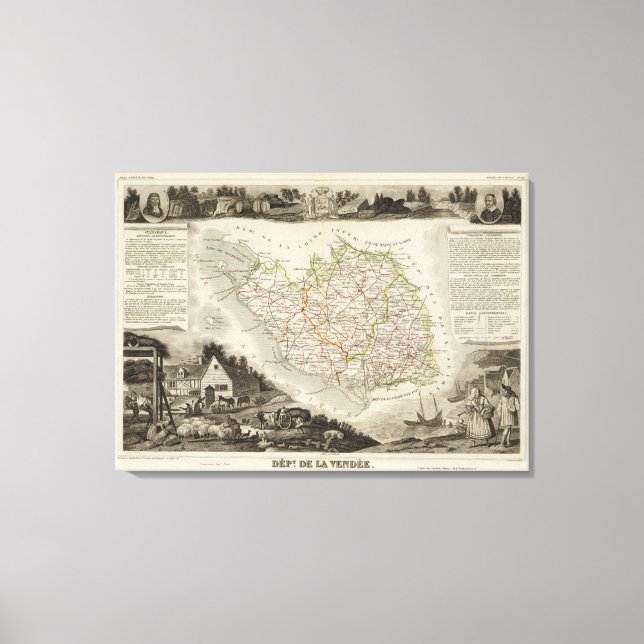 Dept. De La Vendee Canvas Print (Front)