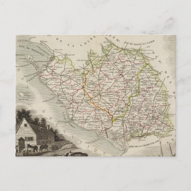 Dept. De La Vendee Postcard (Front)