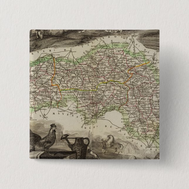 Dept. De L'Orne Button (Front)