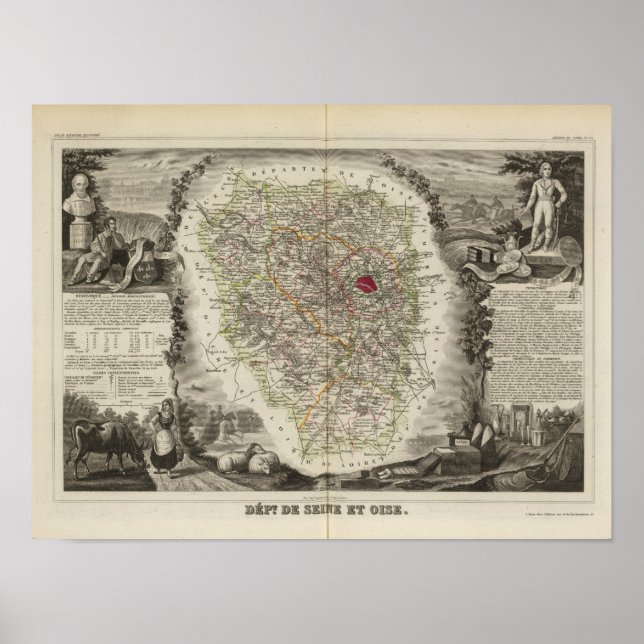 Dept. De Seine and Oise Poster (Front)