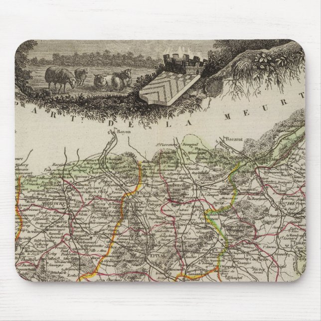 Dept Des Vosges Mouse Pad (Front)