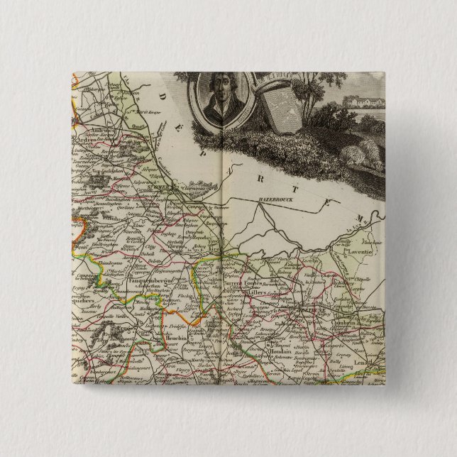 Dept. of Dover Pinback Button (Front)