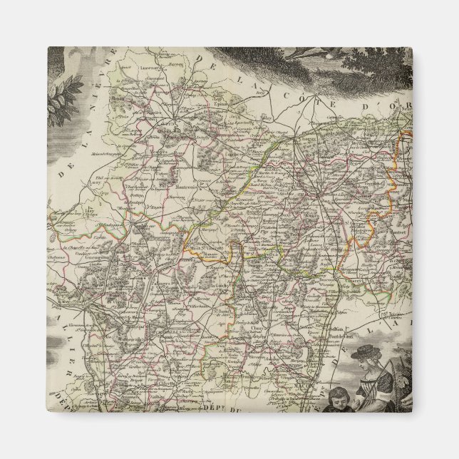 Dept of Saone et Loire Magnet (Front)