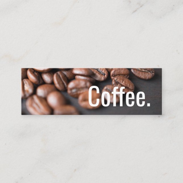 Depth Coffee Beans Simple Oswald Punch-Card Loyalty Card (Front)