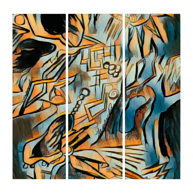 Depths Of The Mind Edition 1 Triptych Wall Art (Front)