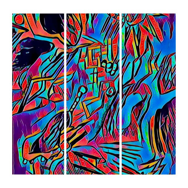 Depths Of The Mind Edition 2 Triptych Wall Art (Front)