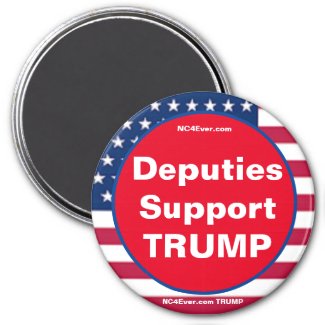 Deputies Support TRUMP Patriotic magnet