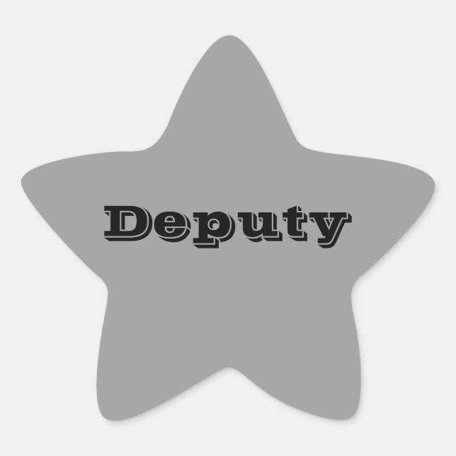 Deputy Badge Stickers (Front)