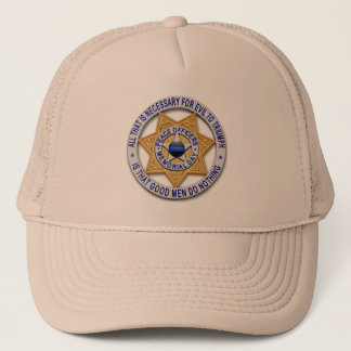 Deputy Badge - Thin Blue Line Trucker Hat