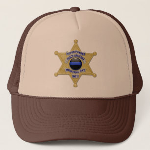 Deputy Badge- Thin Blue Line Trucker Hat
