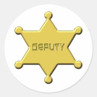 DEPUTY CLASSIC ROUND STICKER