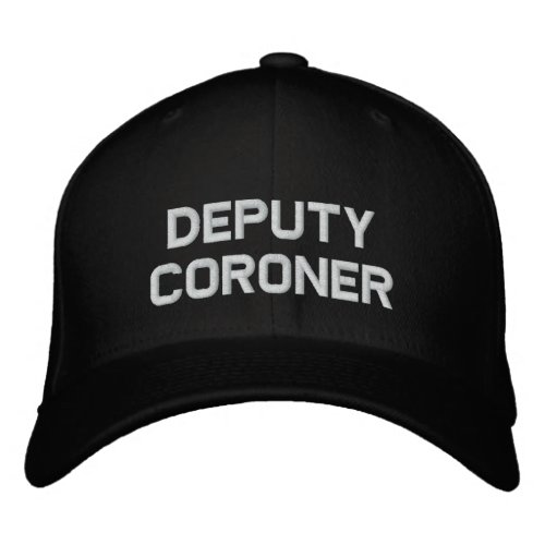 Deputy Coroner Embroidered Baseball Cap