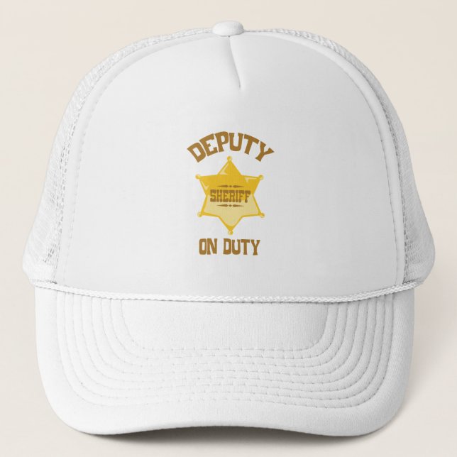Deputy On Duty Trucker Hat (Front)