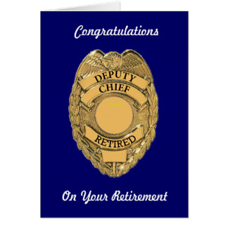 Police Retirement Cards | Zazzle